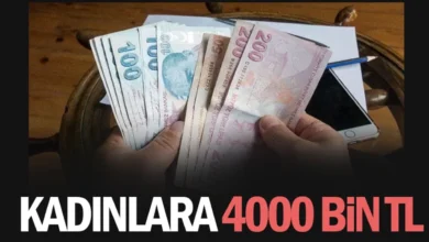 KADINLARA 4000 TL DEVLET DESTEĞİ