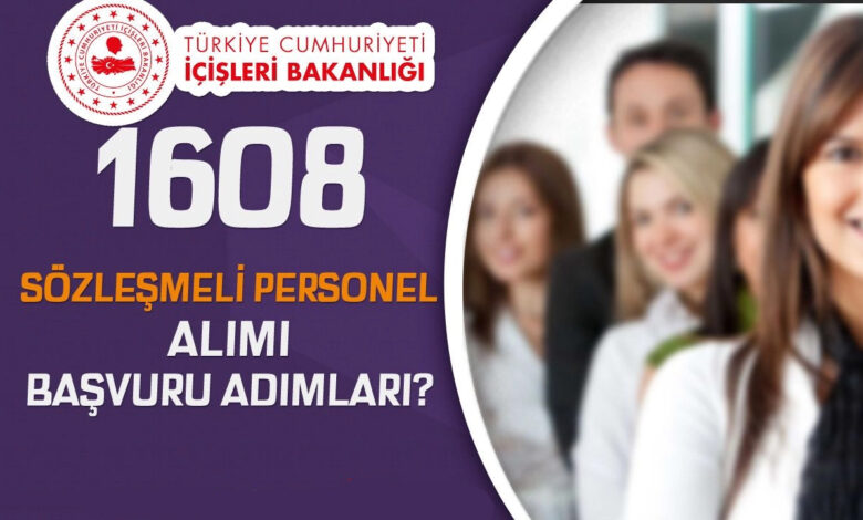 İçişleri Bakanlığı 4bSözleşmeli Personel Alımı Başvuru Yap