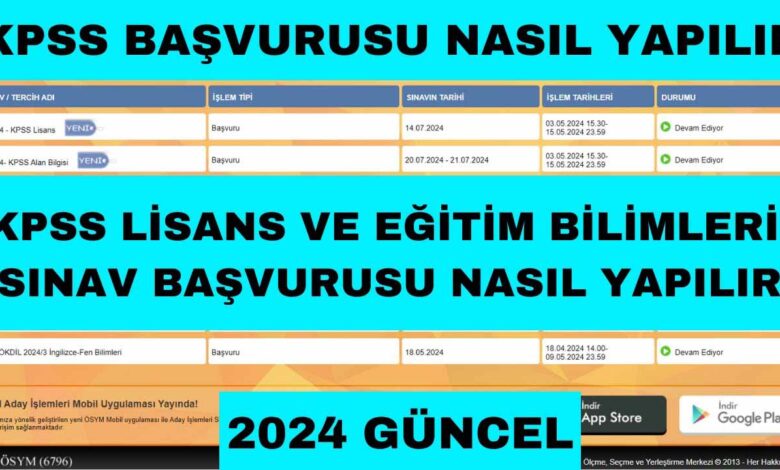 KPSS lisans başvurusu nasıl yapılır