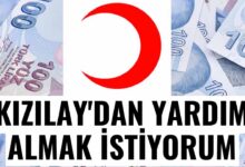 Kızılay'dan Yardım Almak İstiyorum