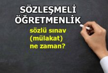 Sözleşmeli Öğretmenlik Mülakat Başvurusu