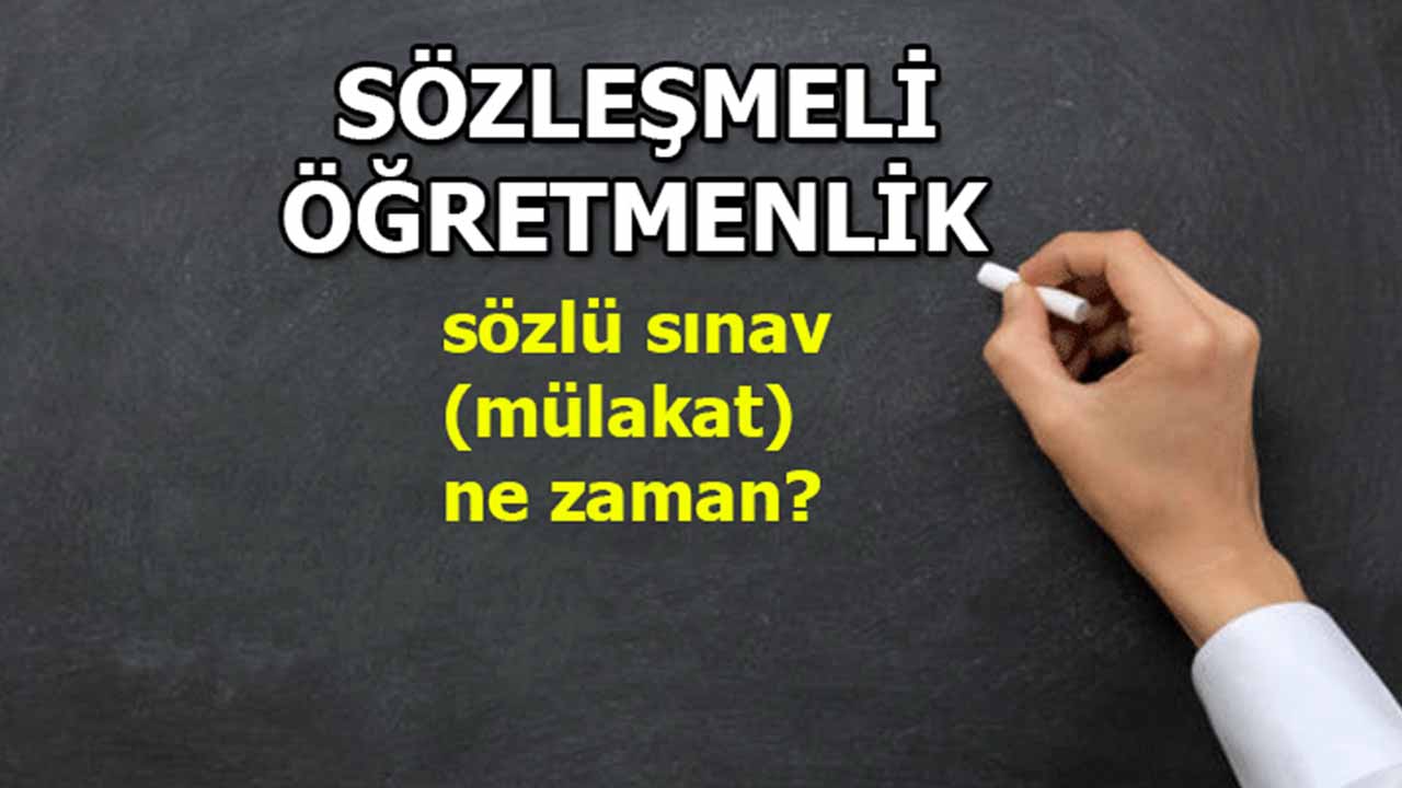 Sözleşmeli Öğretmenlik Mülakat Başvurusu