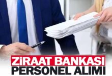 Ziraat bankası personel başvurusu