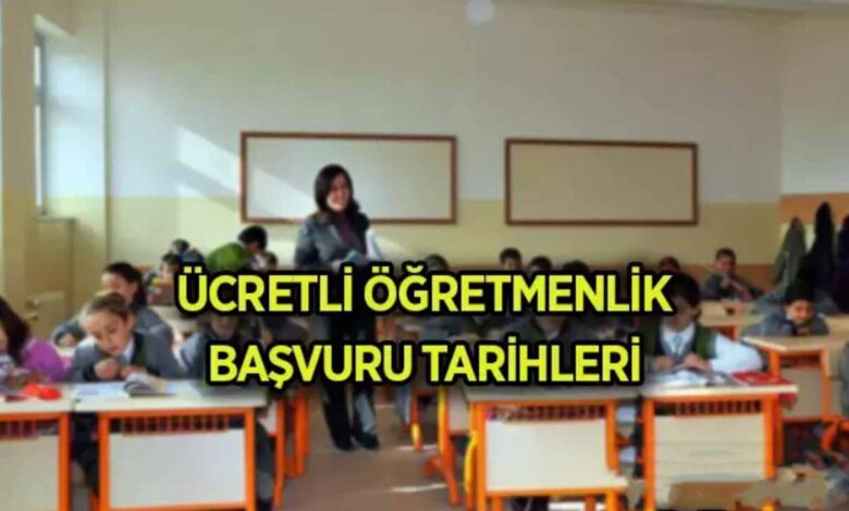 ücretli öğretmenlik başvuru