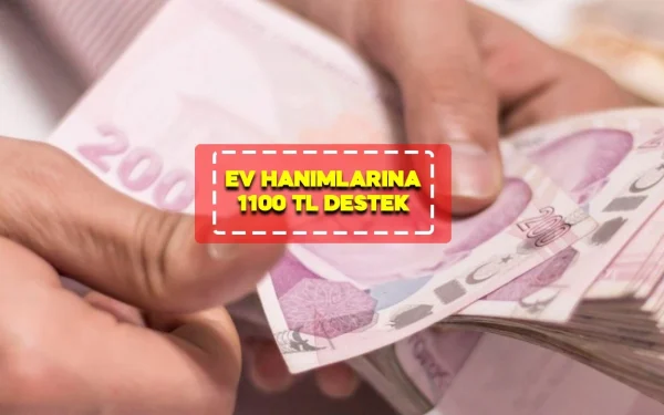 Ev Hanımlarına 1100 TL Destek: Başvuru Yap (Şartları)