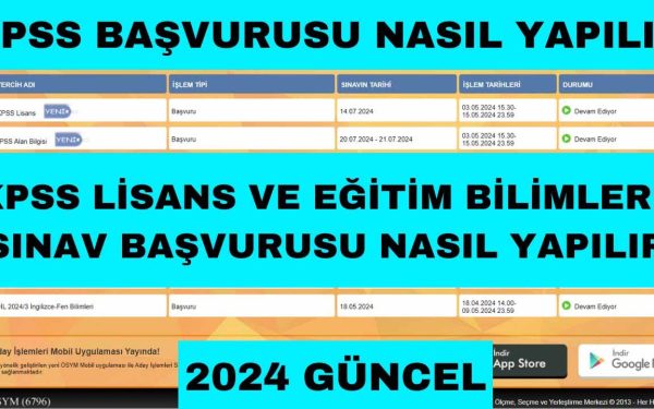 KPSS Lisans Başvuruları Nasıl Yapılır? 2024