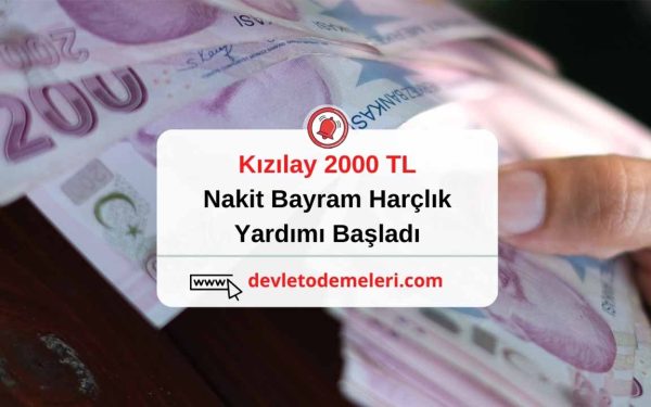 Kızılay 2000 TL Yardım Başvurusu Yap 2024